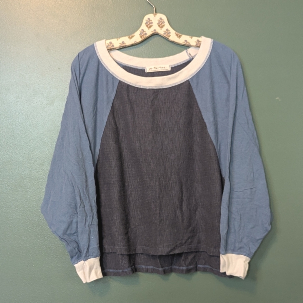 FREE PEOPLE We The Free Game Time Tee / Blue